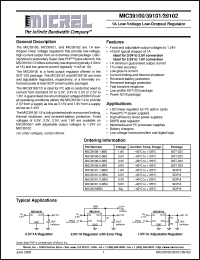 MIC39101-2-5BM Datasheet