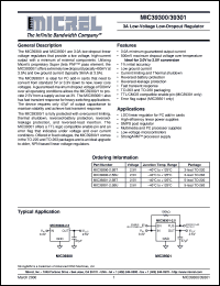 MIC39300-2-5BT Datasheet