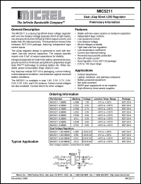 MIC5211-3-0BM6 Datasheet