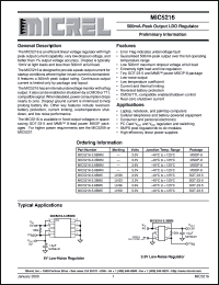 MIC5216-5-0BMM Datasheet