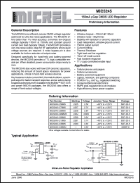 MIC5245-3-1BM5 Datasheet