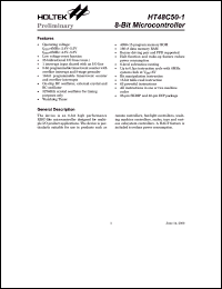 HT48C50-1-A Datasheet