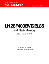 LH28F400BVE-BL85 Datasheet