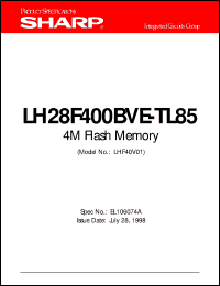 LH28F400BVE-TL85 Datasheet