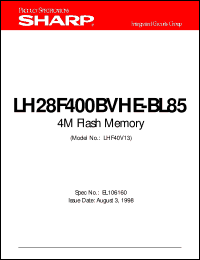 LH28F400BVHE-BL85 Datasheet