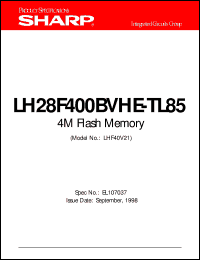 LH28F400BVHE-TL85 Datasheet