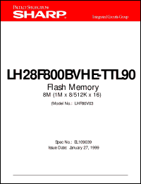 LH28F800BVHE-TTL90 Datasheet