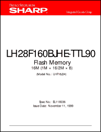 LH28F160BJHE-TTL90 Datasheet