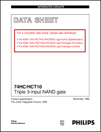 74HCT10PW Datasheet