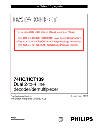 74HC139N Datasheet