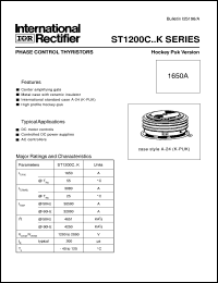 ST1200C20K2L Datasheet