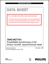 74HCT161D Datasheet