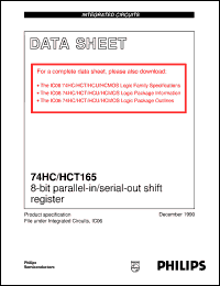 74HCT165DB Datasheet