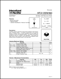HFA105NH60 Datasheet