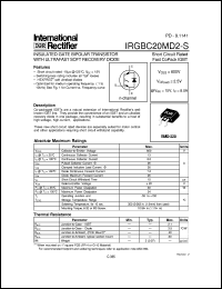 IRGBC20MD2-S Datasheet