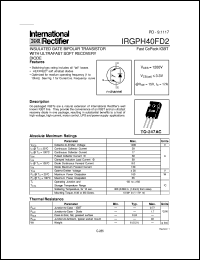 IRGPH40FD2 Datasheet