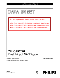 74HC20DB Datasheet