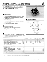 AKBPC3502 Datasheet