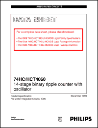 74HCT4060D Datasheet