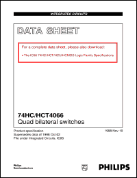 74HC4066D Datasheet