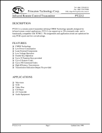 PT2212 Datasheet
