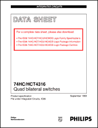 74HC4316PW Datasheet