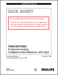 74HCT4351U Datasheet