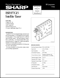 BSFH77G15 Datasheet