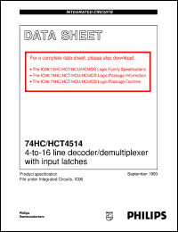 74HCT4514D Datasheet