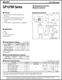 GP1U780R Datasheet