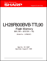 LH28F800BVB-TTL90 Datasheet