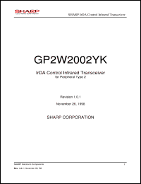 GP2W2002YK Datasheet