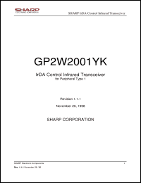 GP2W2001YK Datasheet