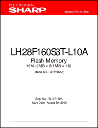 LH28F160S3T-L10A Datasheet