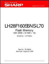 LH28F160S5NS-L70 Datasheet