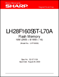 LH28F160S5T-L70 Datasheet