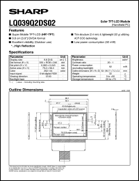 LQ039Q2DS02 Datasheet