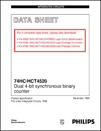 74HC4520DB Datasheet