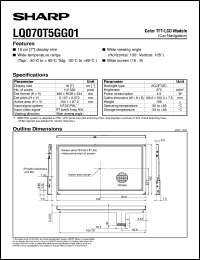LQ070T5GG01 Datasheet