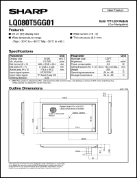 LQ080T5GG01 Datasheet