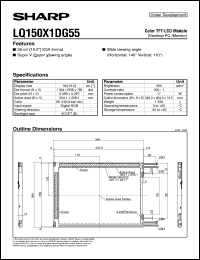 LQ150X1DG55 Datasheet