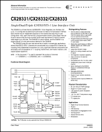 CX28332-1x Datasheet