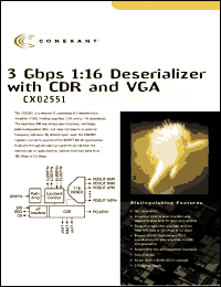 CX02551 Datasheet