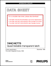 74HCT75DB Datasheet