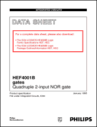 HEF4001BP Datasheet