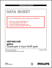 HEF4001UBPB Datasheet
