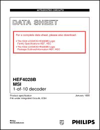 HEF4028BP Datasheet