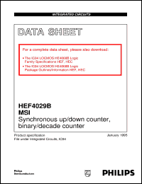 HEF4029BT Datasheet