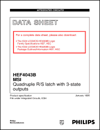 HEF4043BDB Datasheet