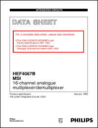 HEF4067BP Datasheet